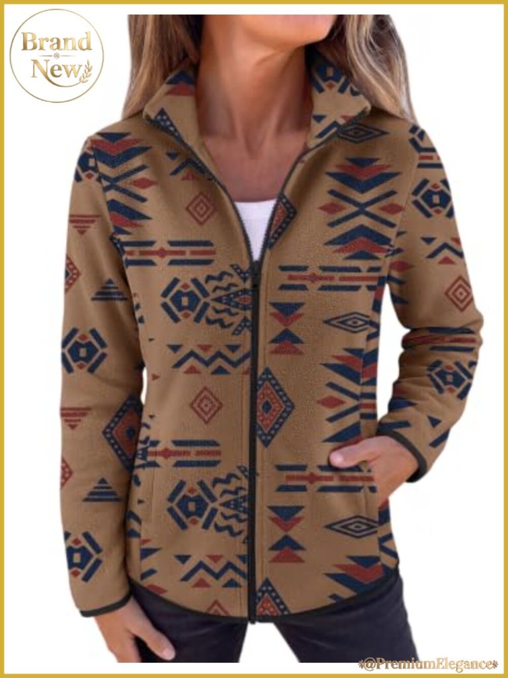 Womens Fleece Jacket Lightweight Zip Up Coat Fall Winter Outwear